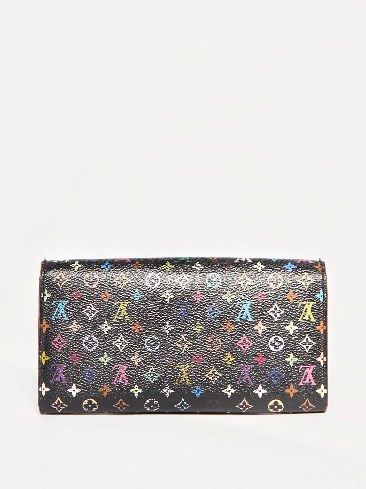 Louis Vuitton Black Murakami Multicolor Portefeiulle Sarah Wallet