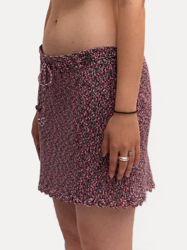 Chanel Crotchet Multicolored Knit Skirt/Top Set