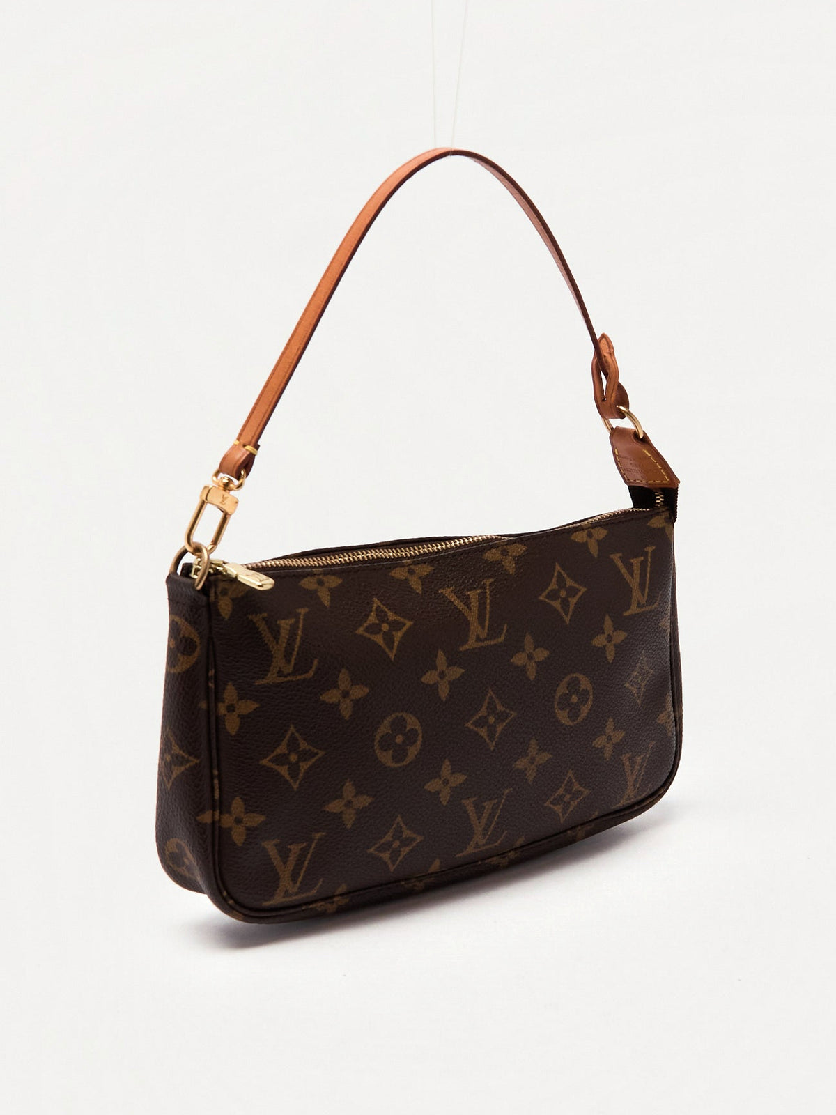 90's Louis Vuitton Pochette Accessoires Brown Monogram Pouch