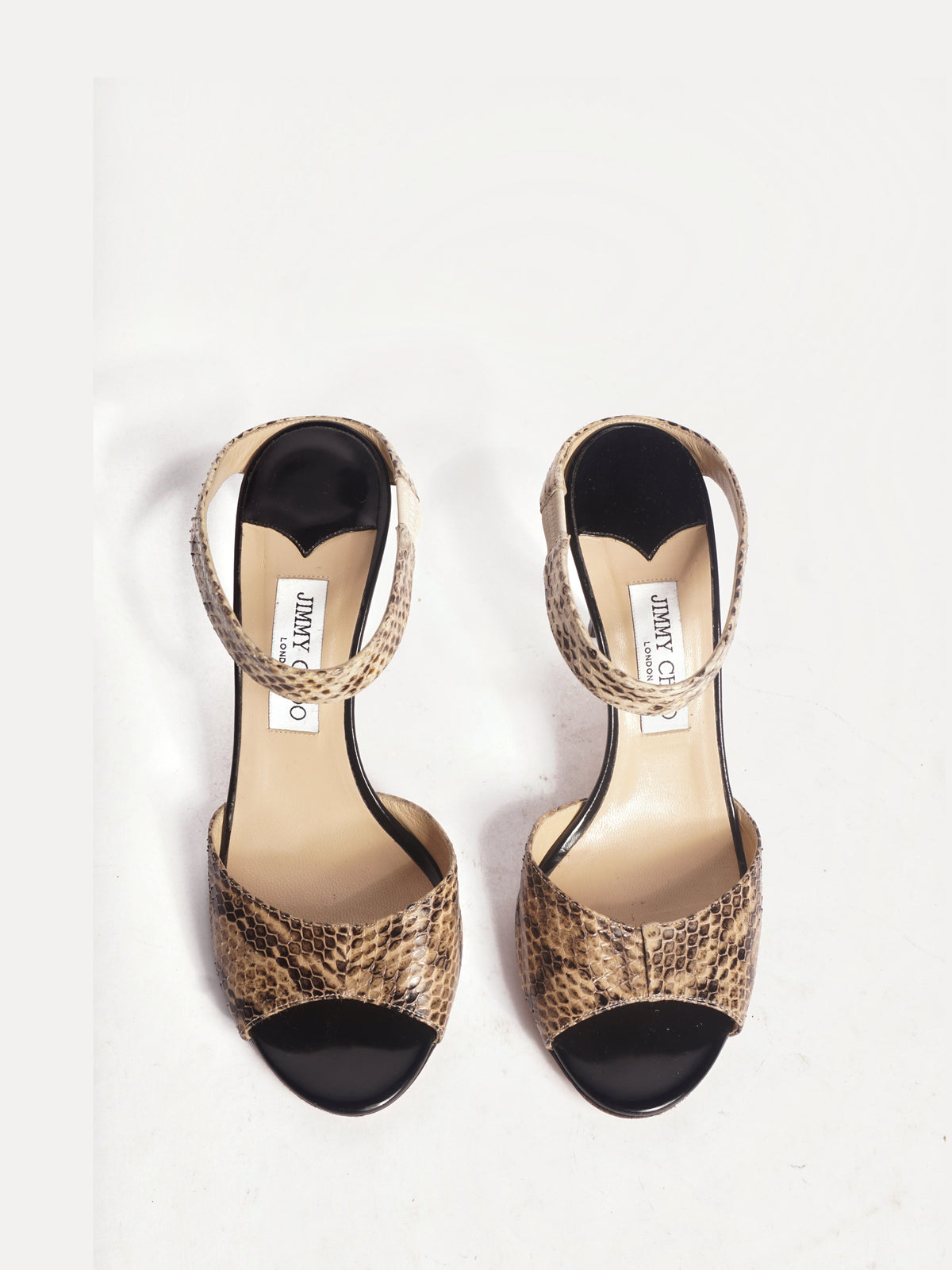 Jimmy Choo Snakeskin Mules