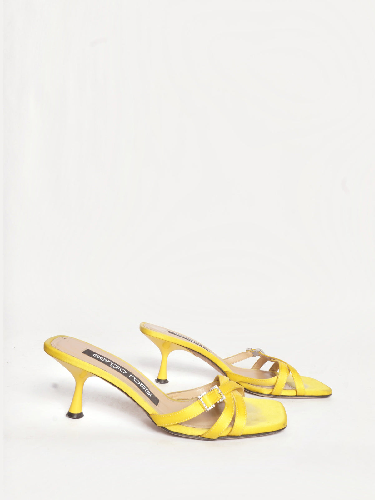 Sergio Rossi Yellow Mini Prince Heeled Sandals