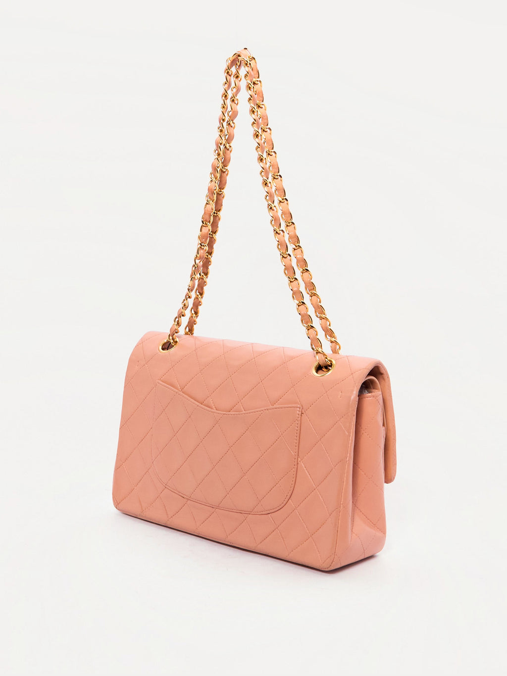 Chanel Pink Lambskin Double Flap