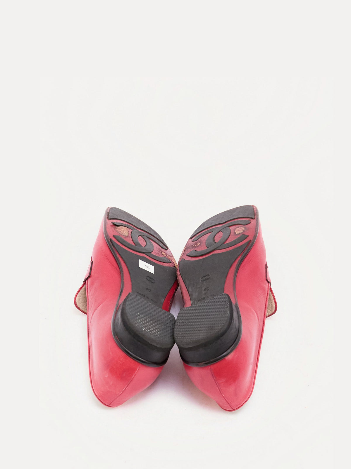 Chanel Red CC Loafer 40