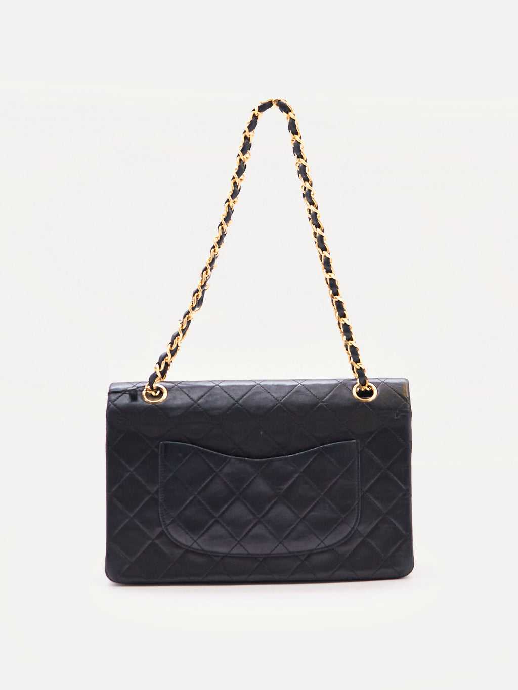 Chanel Black Classic Double Flap 25 Lambskin Shoulder Bag