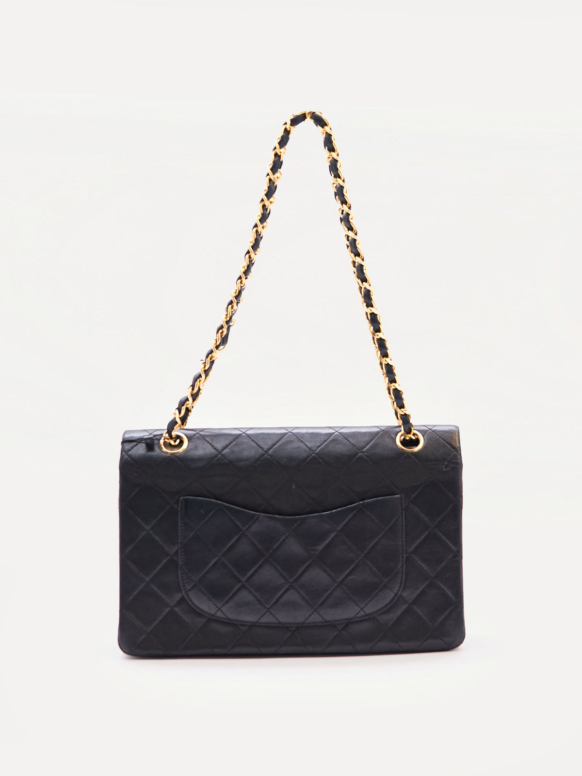 Chanel Black Classic Double Flap 25 Lambskin Shoulder Bag