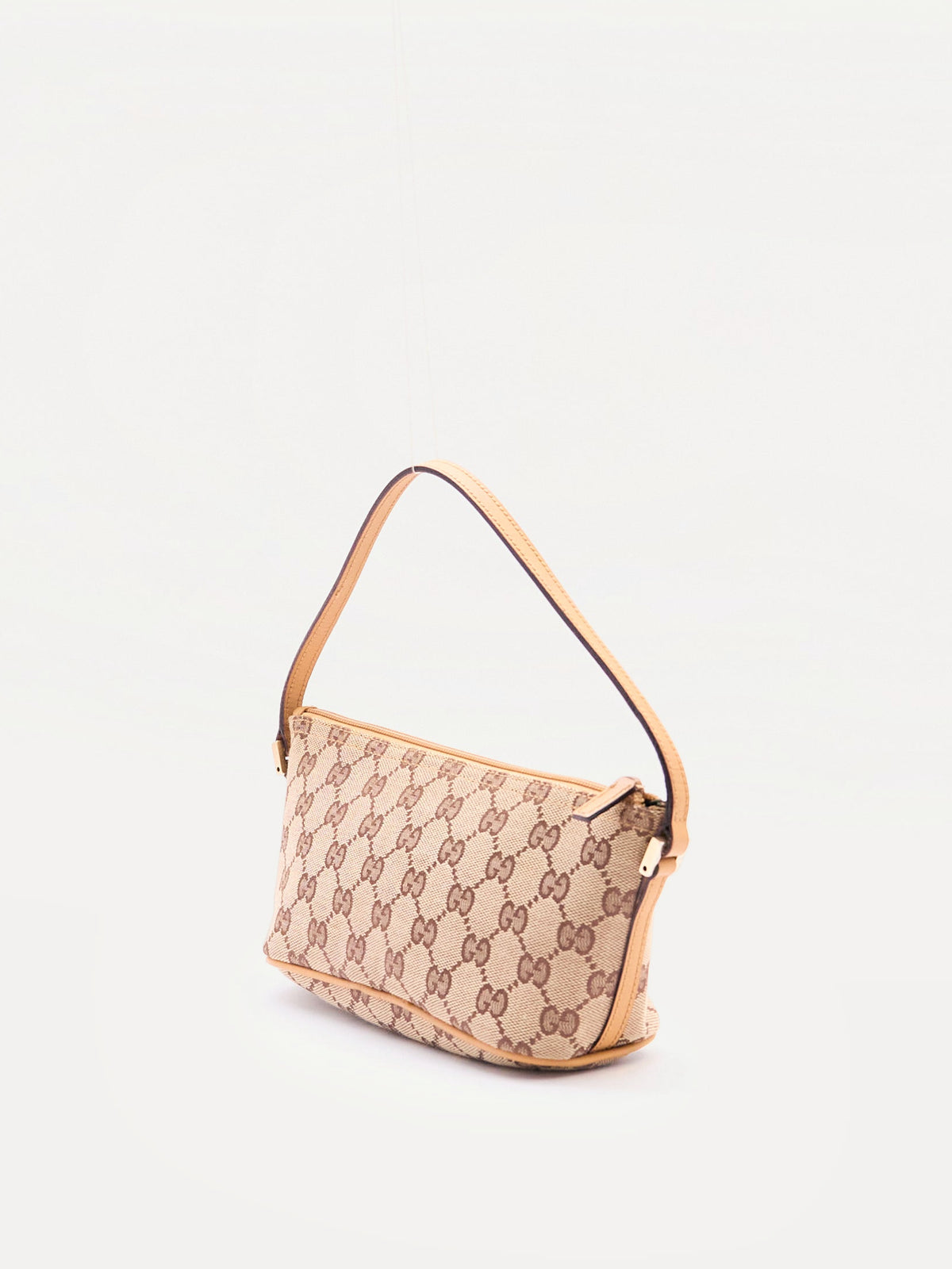 Gucci Beige Monogram Pochette