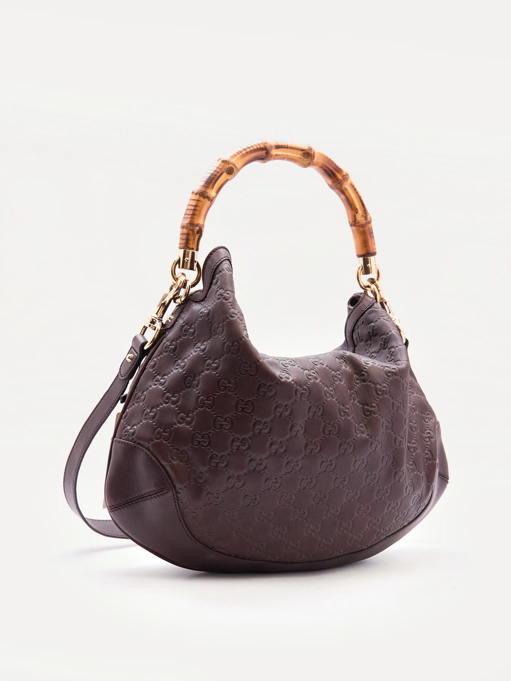 Gucci Guccissima Bamboo Handle Bag