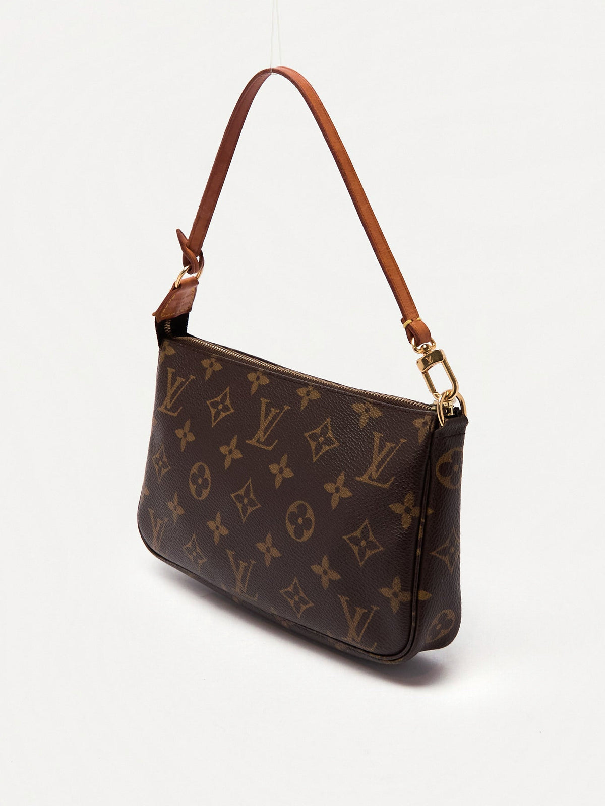 90's Louis Vuitton Pochette Accessoires Brown Monogram Pouch