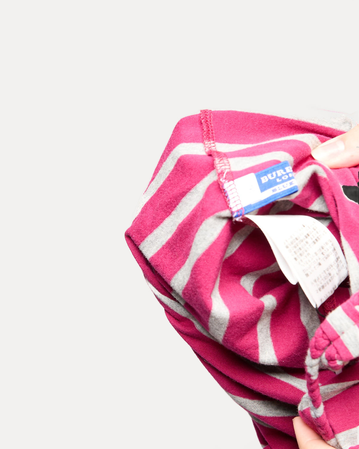 Burberry Pink/Grey Stripe Halter