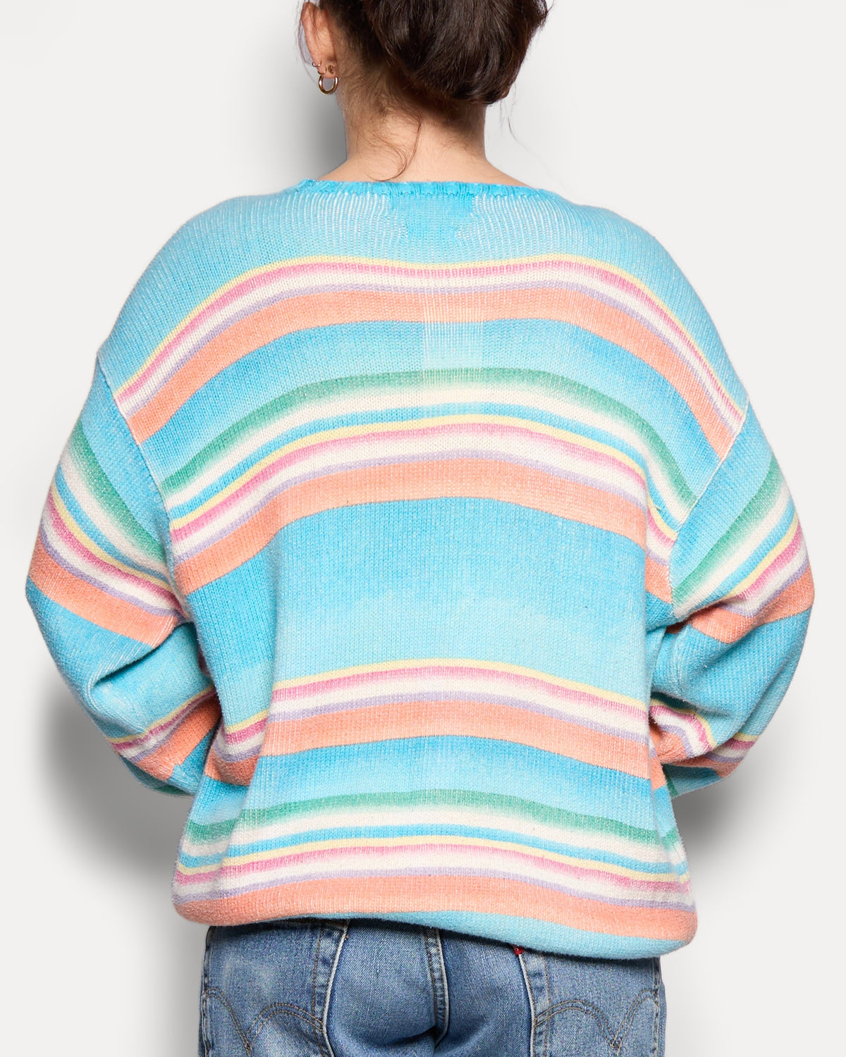 Ralph Lauren Ombre Stripe Cotton Knit Sweater