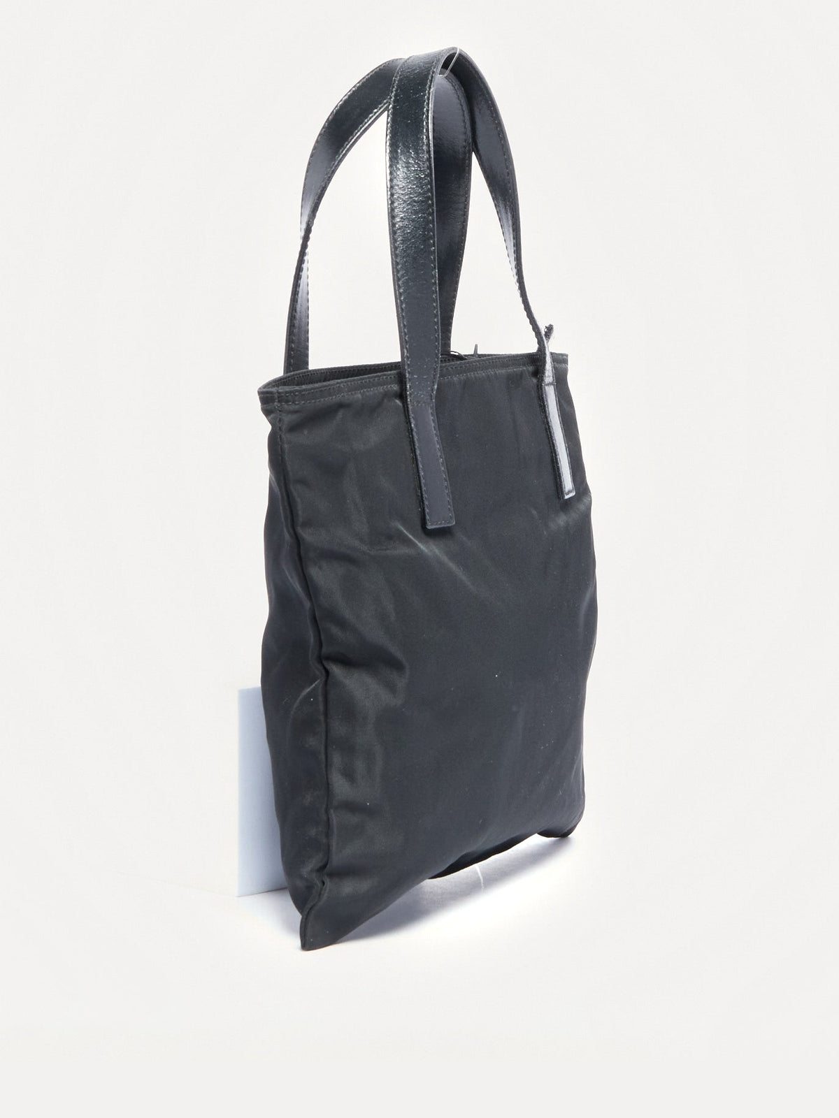 90's Prada Black Nylon Mini Hand Bag