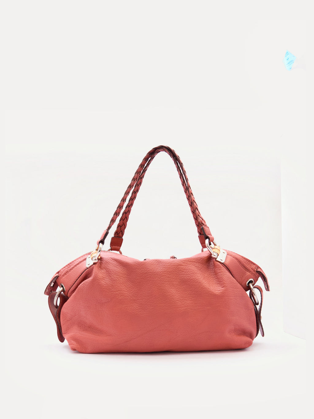 Gucci Orange Pebbled Leather Hobo Bag