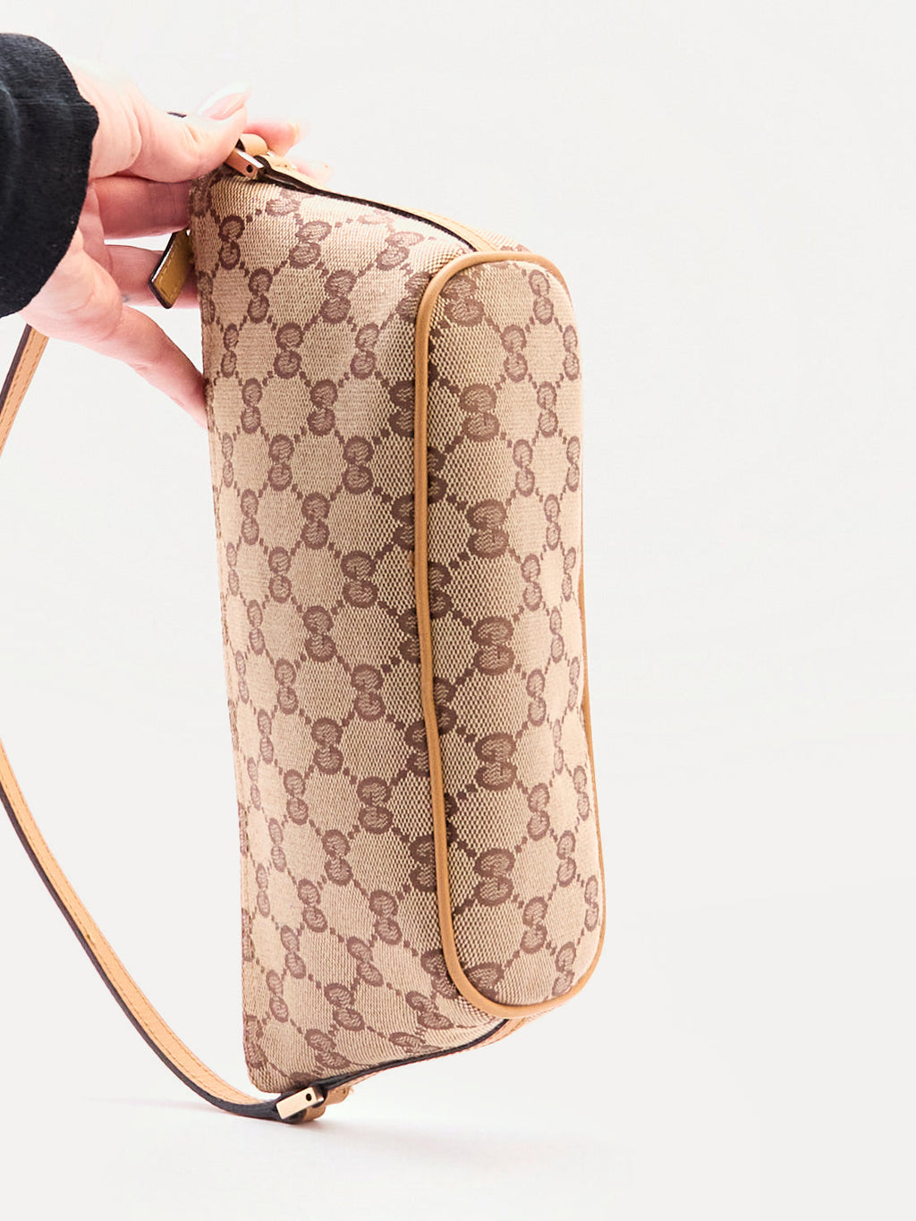 Gucci Beige Monogram Pochette