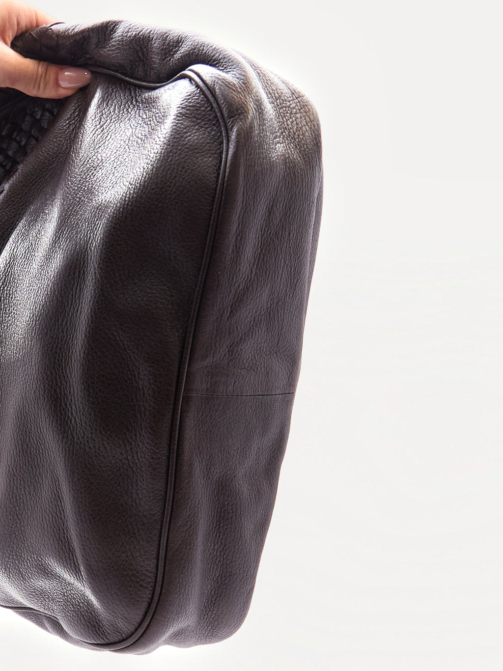 Bottega Veneta Brown Intrecciato Leather Shoulder Bag