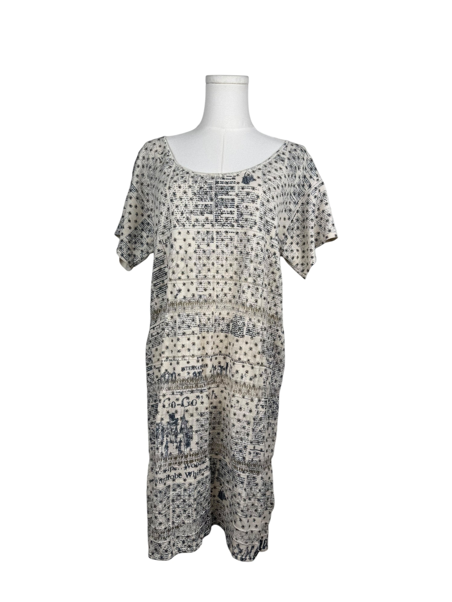 John Galliano Printed Shift Dress