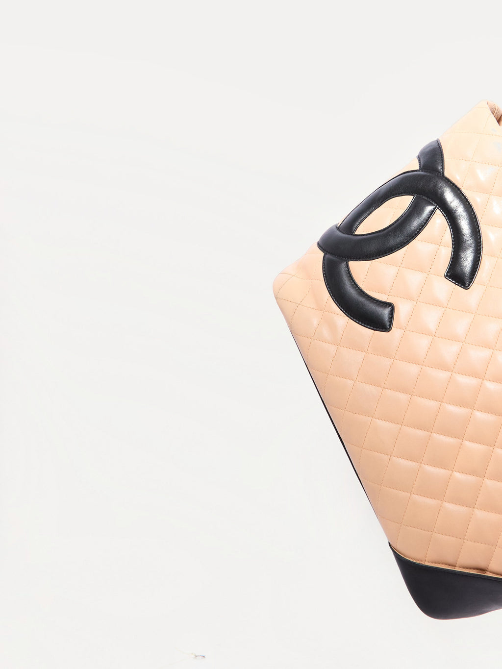 Chanel Tan Rue Cambon CC Tote