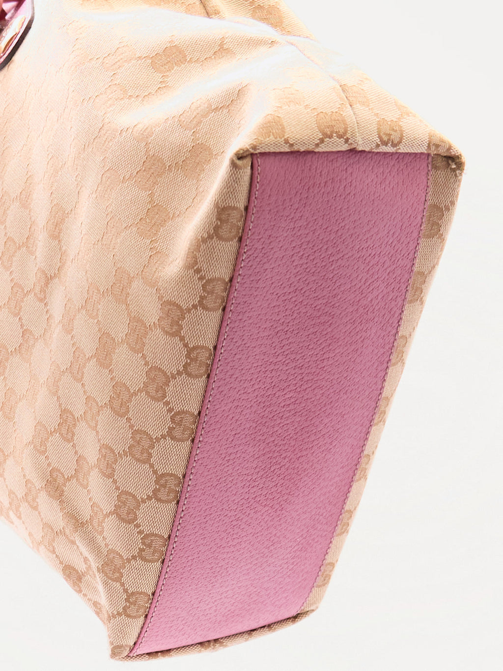 Gucci Beige Pink Monogram Tote