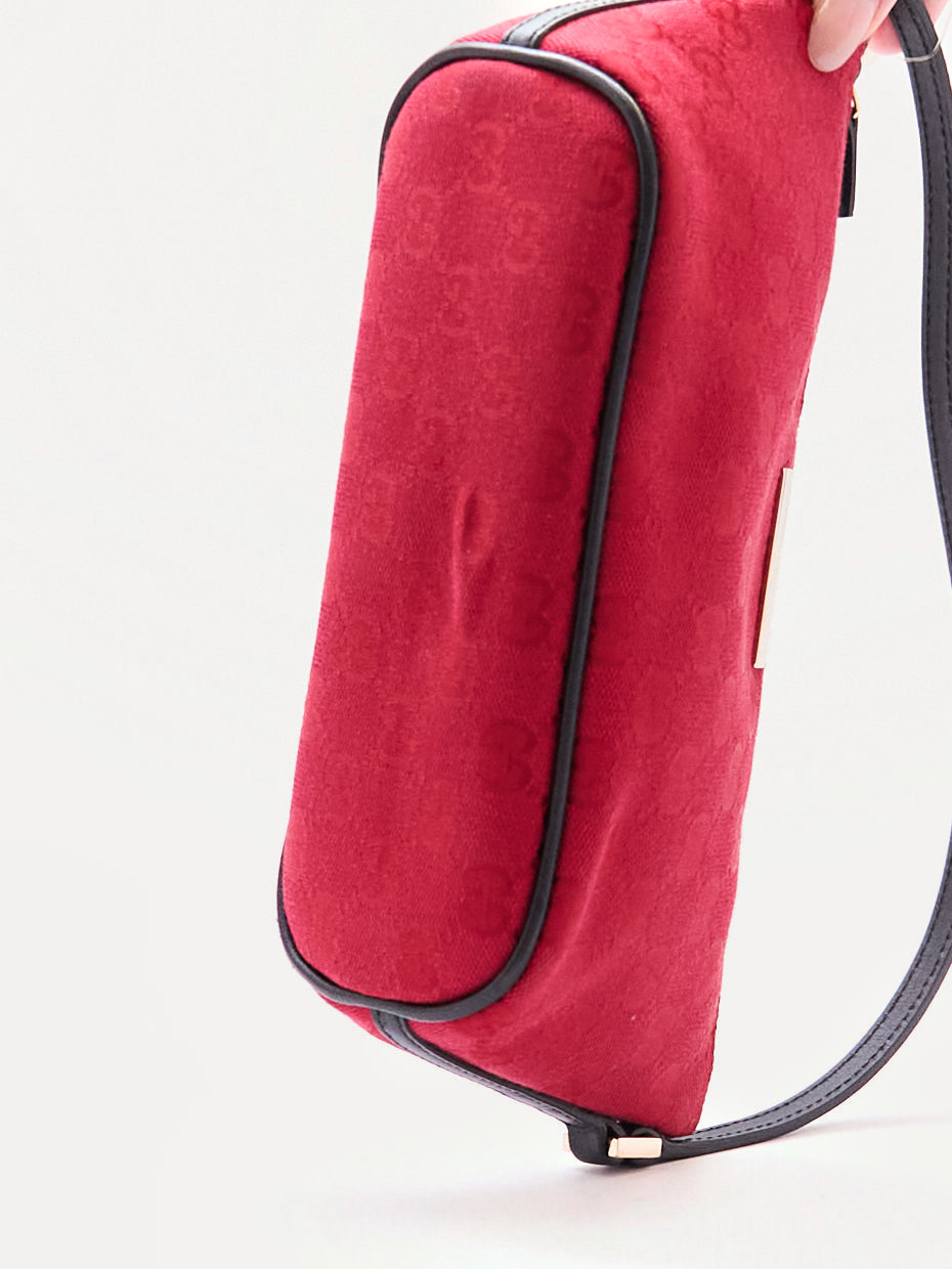 Gucci Red GG Monogram Pochette