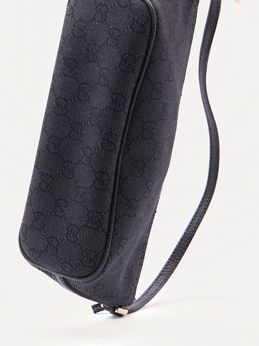 Gucci Black Monogram Pochette