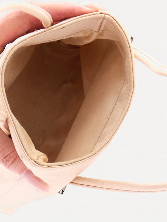 Gucci GG Beige Satin Mini Hand Bag