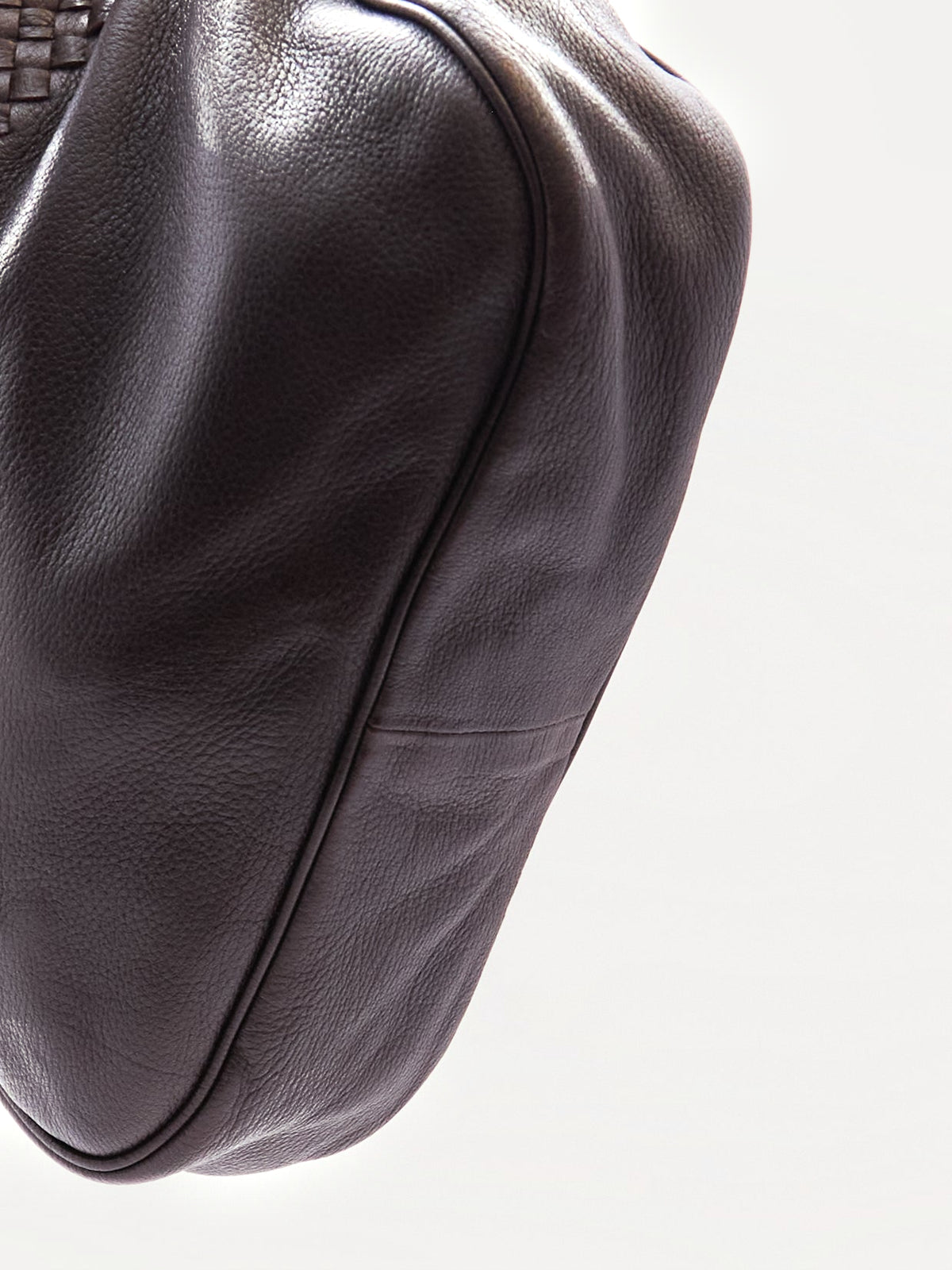 Bottega Veneta Brown Intrecciato Leather Shoulder Bag