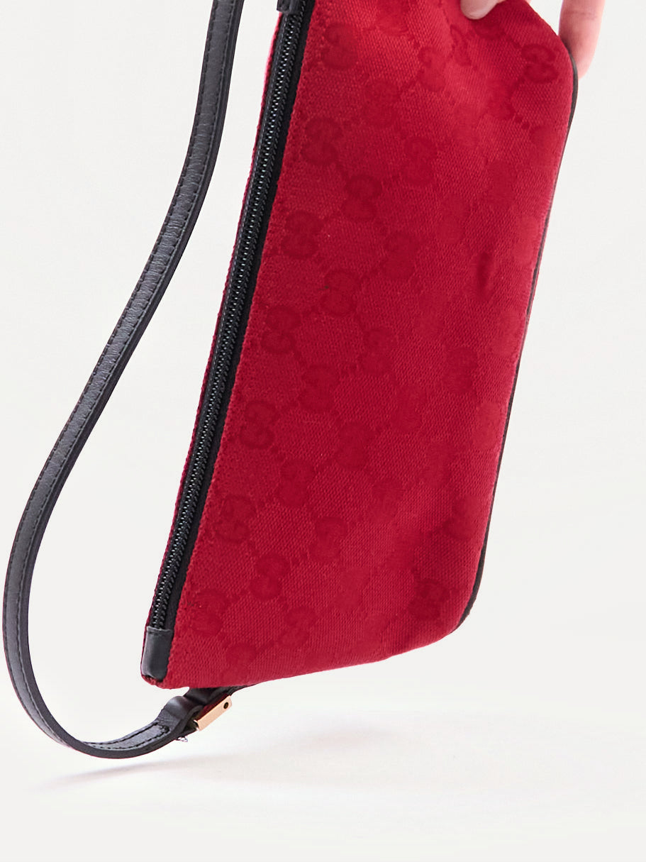 Gucci Red GG Monogram Pochette