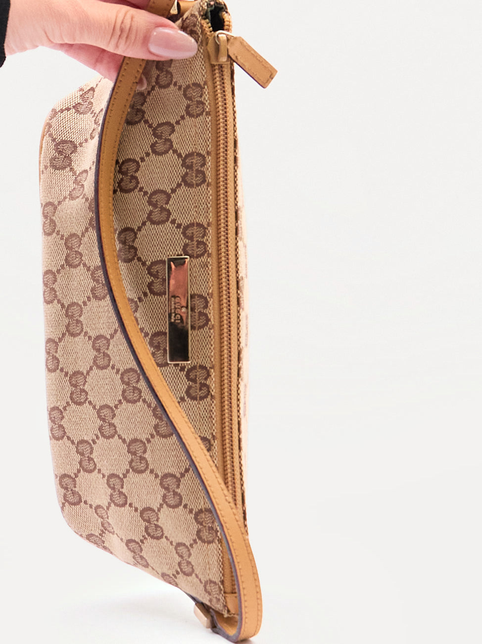 Gucci Beige Monogram Pochette
