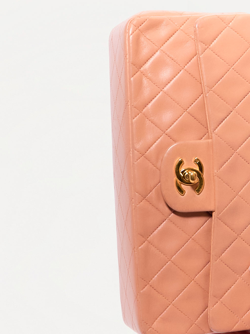 Chanel Pink Lambskin Double Flap