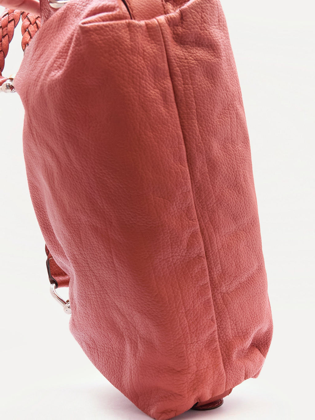 Gucci Orange Pebbled Leather Hobo Bag