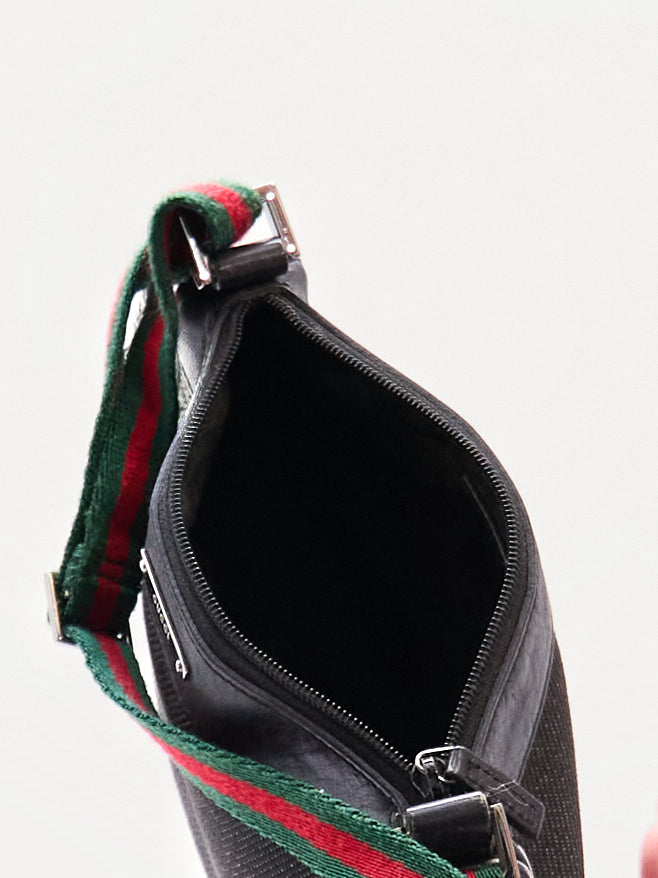 Gucci Black Sherry Canvas Pouch