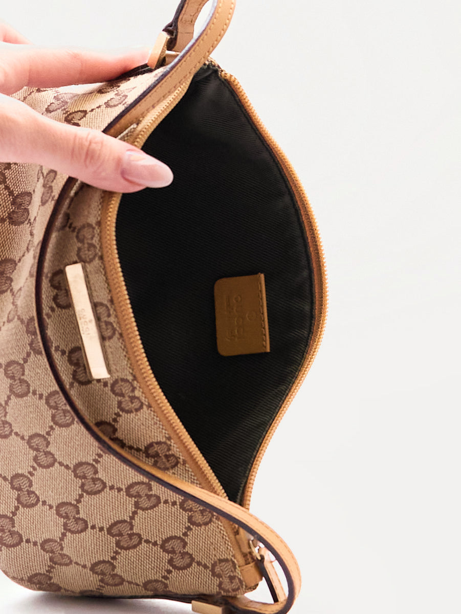 Gucci Beige Monogram Pochette