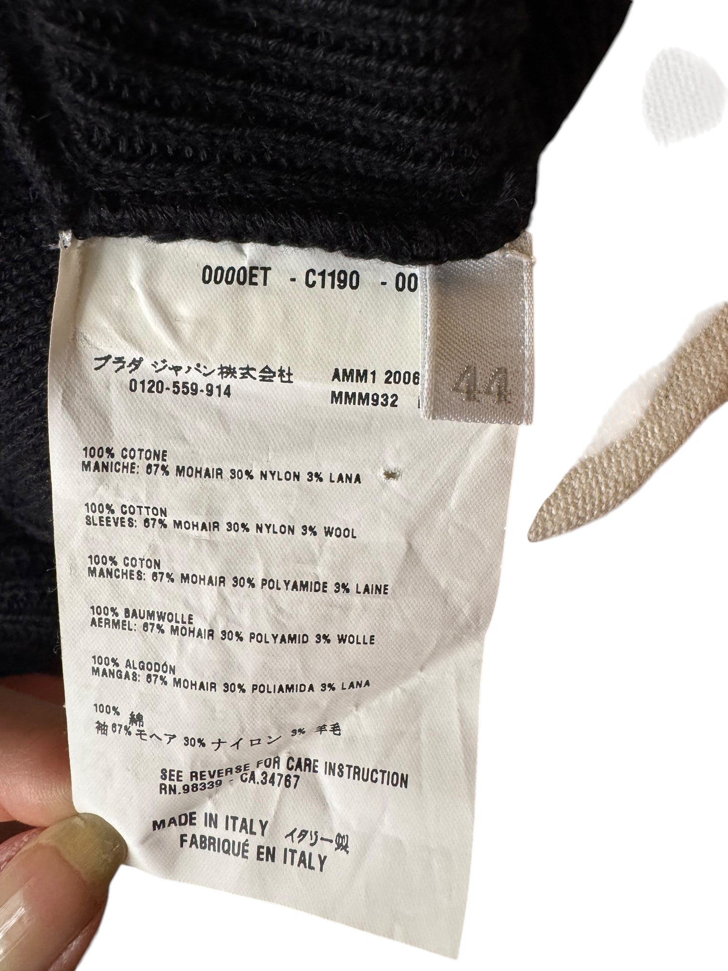 Miu Miu Black Knit Sweater