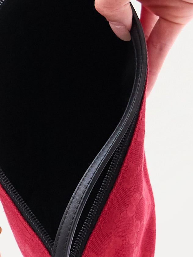 Gucci Red GG Monogram Pochette