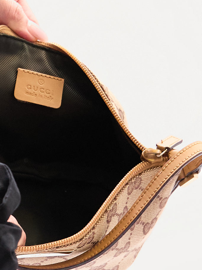 Gucci Beige Monogram Pochette