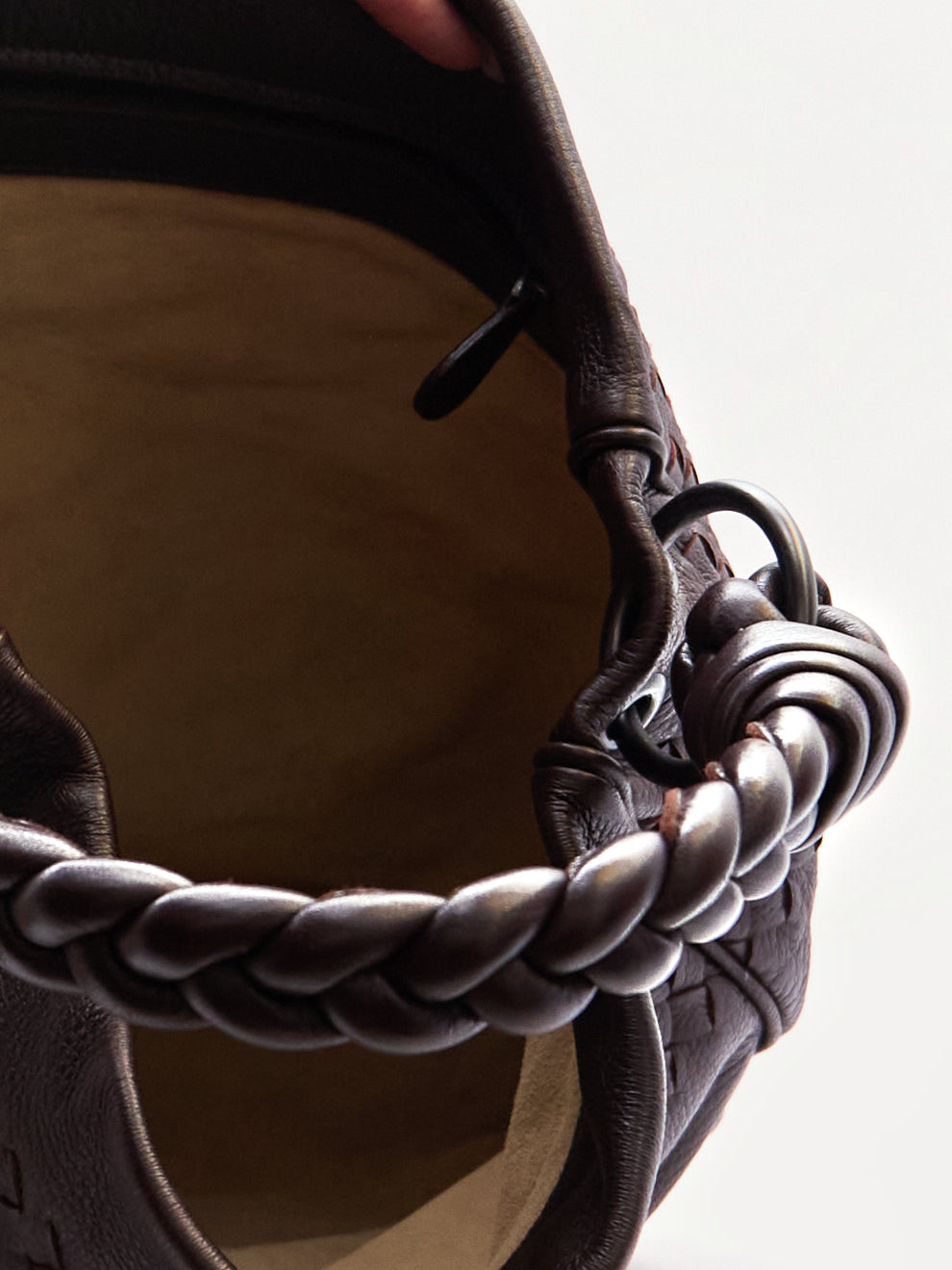 Bottega Veneta Brown Intrecciato Leather Shoulder Bag