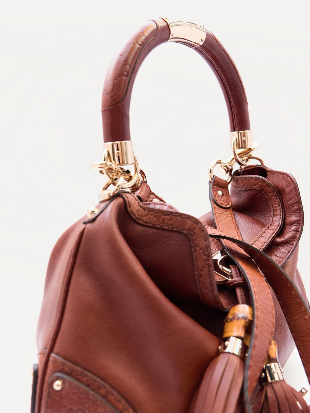 Gucci Black Leather Indy Bag