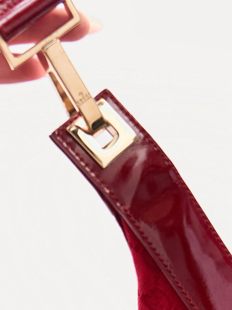 Gucci Red Monogram Sholder Bag