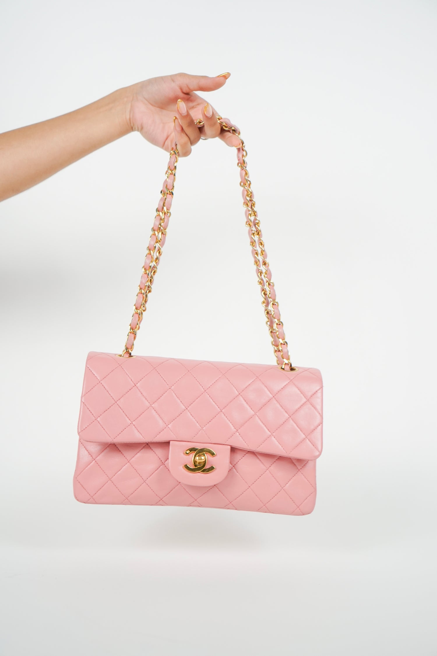 Chanel Lambskin Baby Pink Double Flap Bag