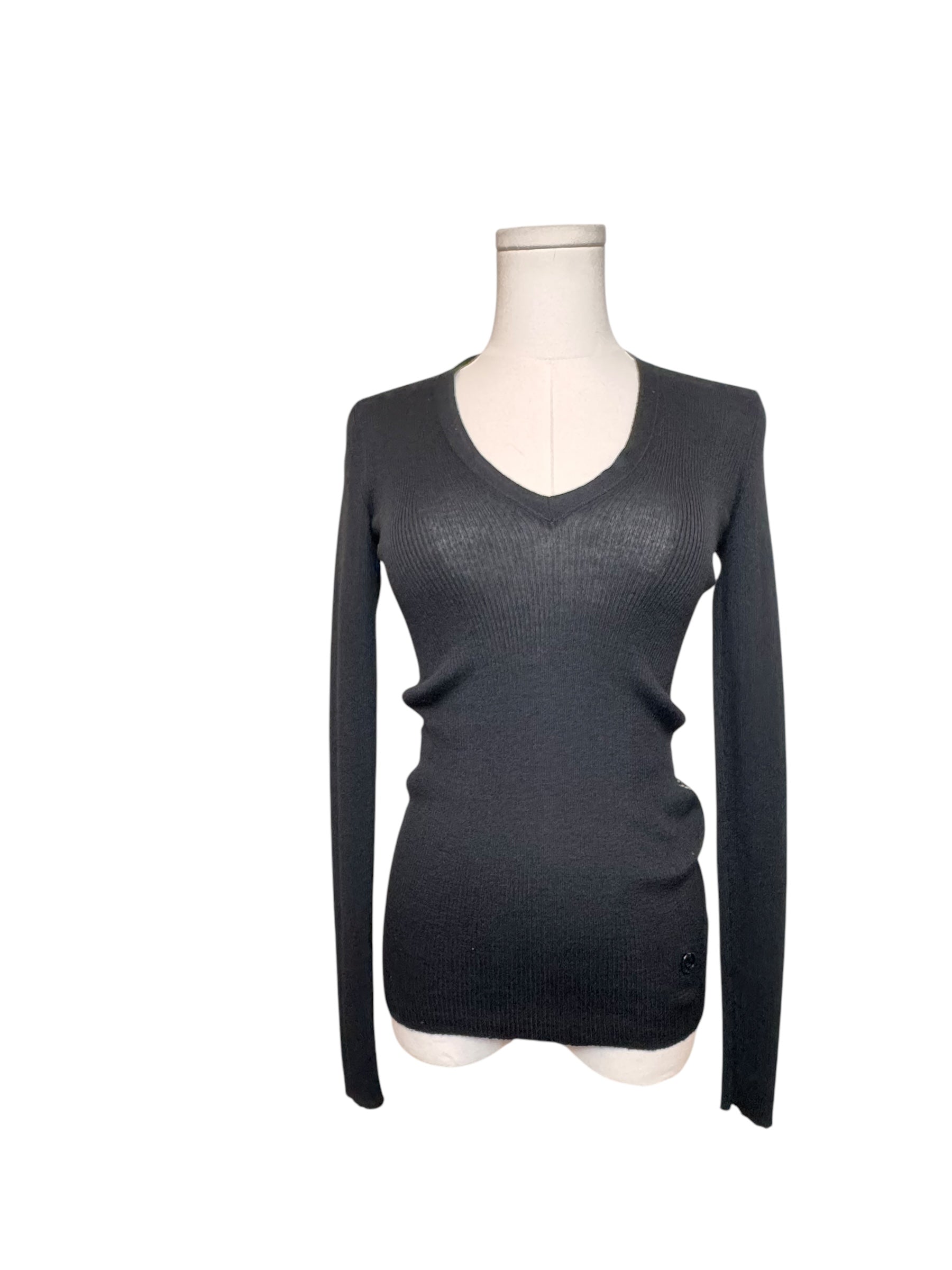 Gucci Black Sweater w/ Lace Back Panel