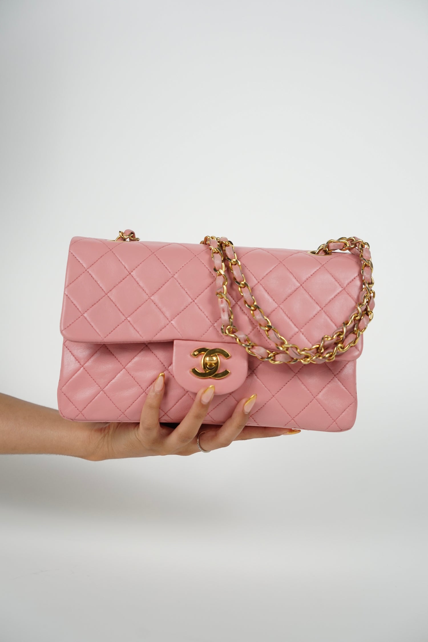 Chanel Lambskin Baby Pink Double Flap Bag