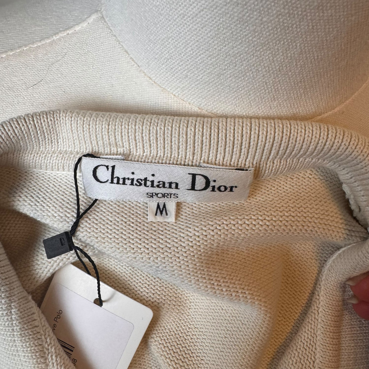 Dior Blue Stripe Short Sleeve Polo