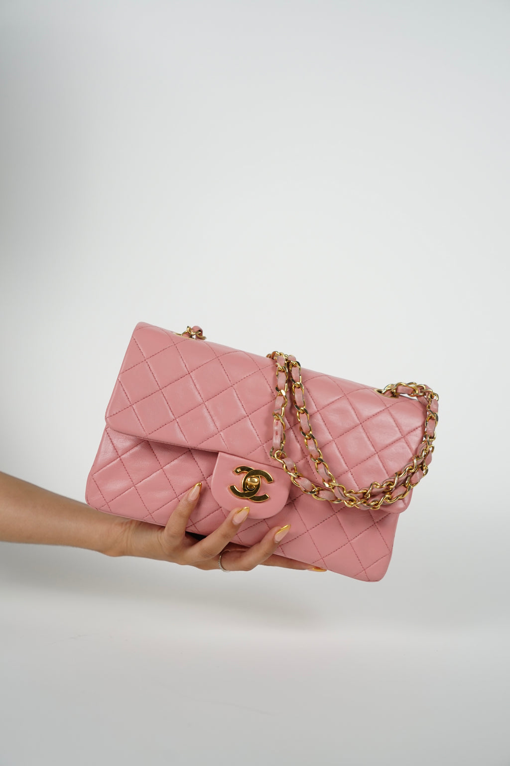 Chanel Lambskin Baby Pink Double Flap Bag