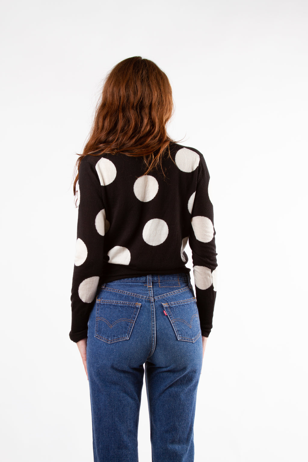 Vintage Vivienne Westwood Black and White Orb Cardigan | Y2K Small