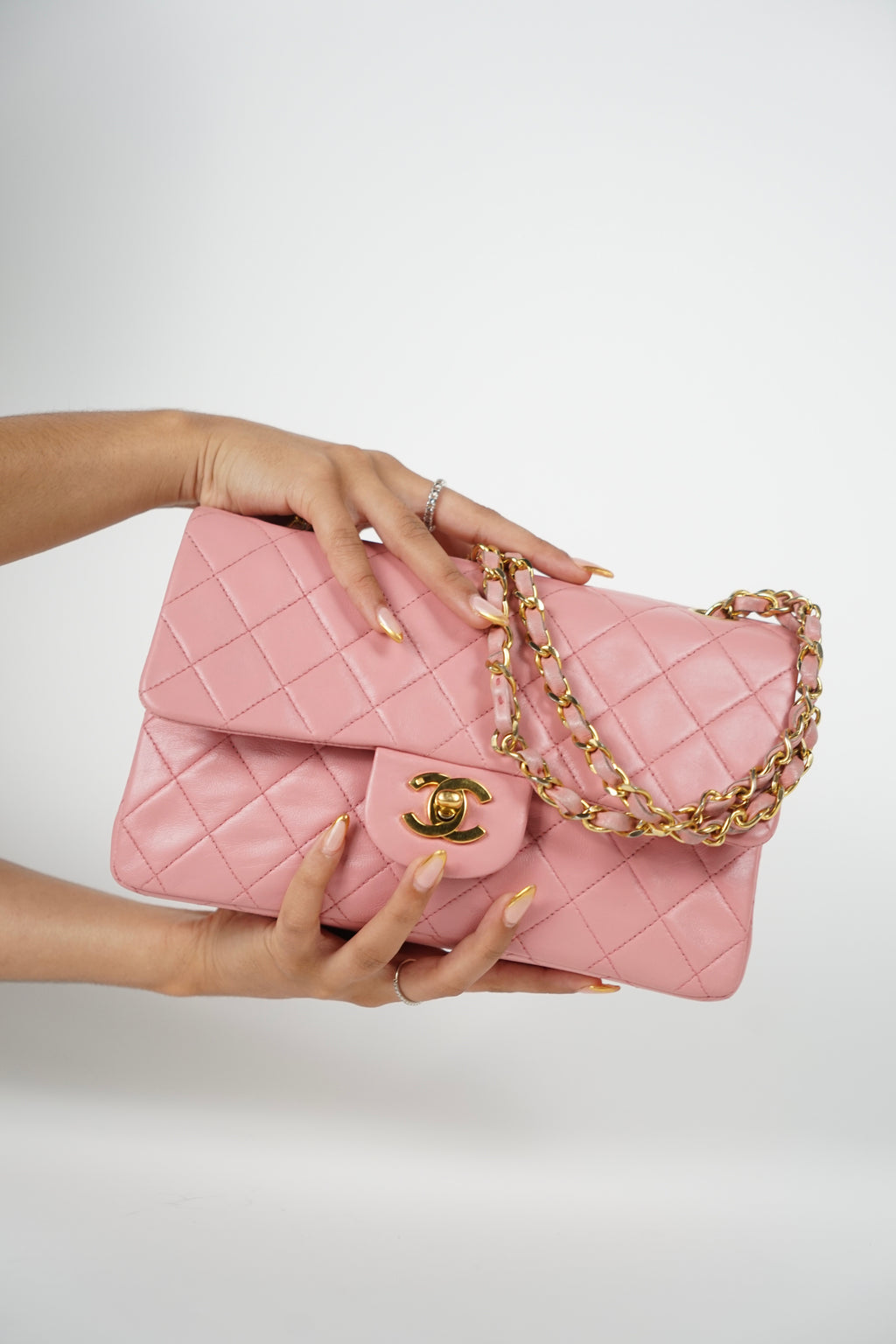 Chanel Lambskin Baby Pink Double Flap Bag