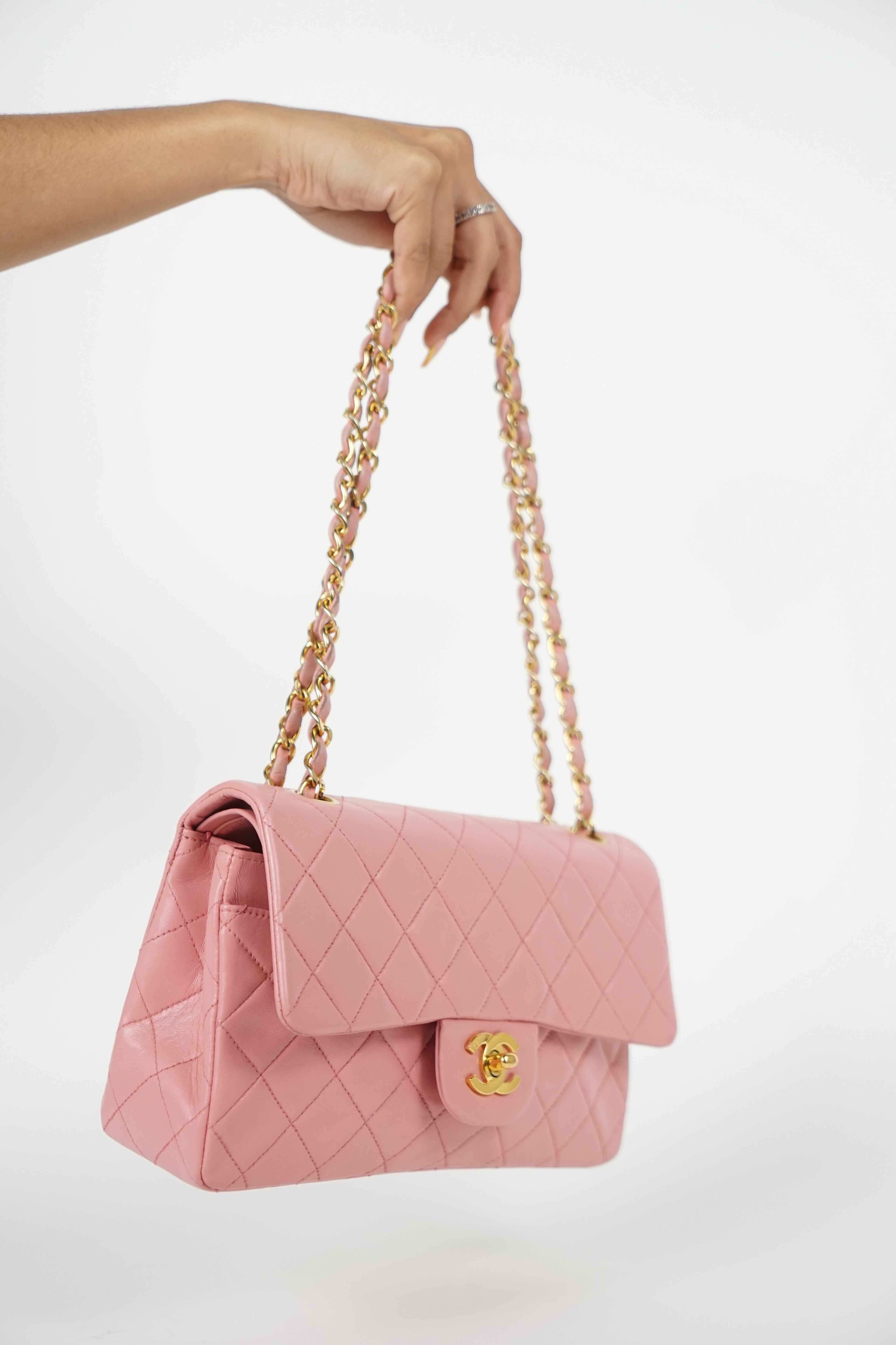 Chanel Lambskin Baby Pink Double Flap Bag