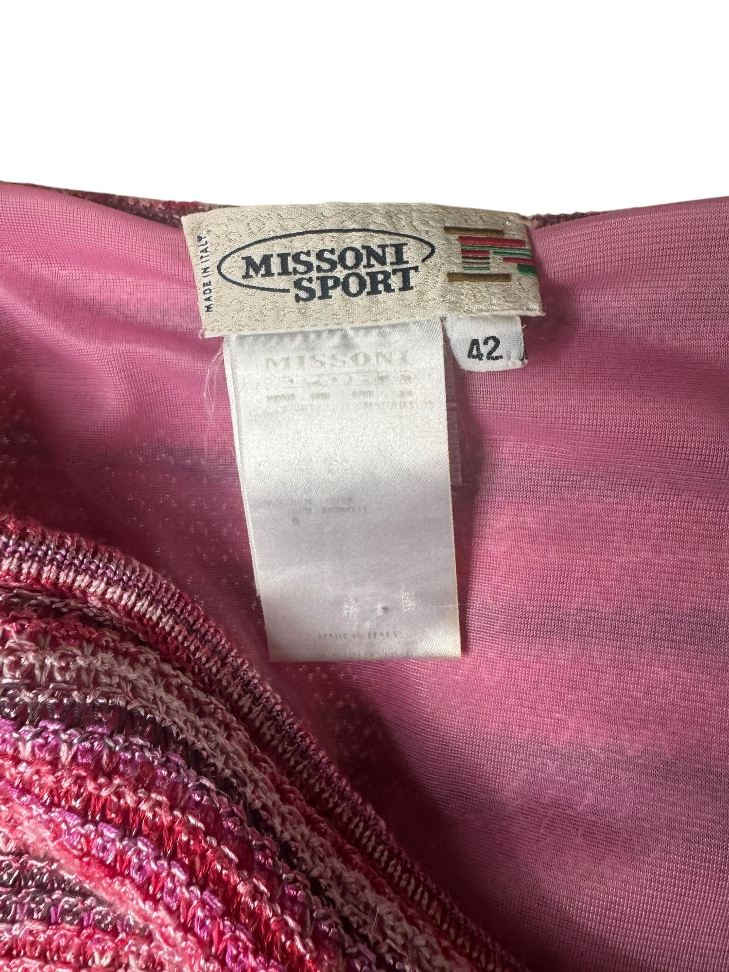 Missoni Knit Pink Skirt/Top Set