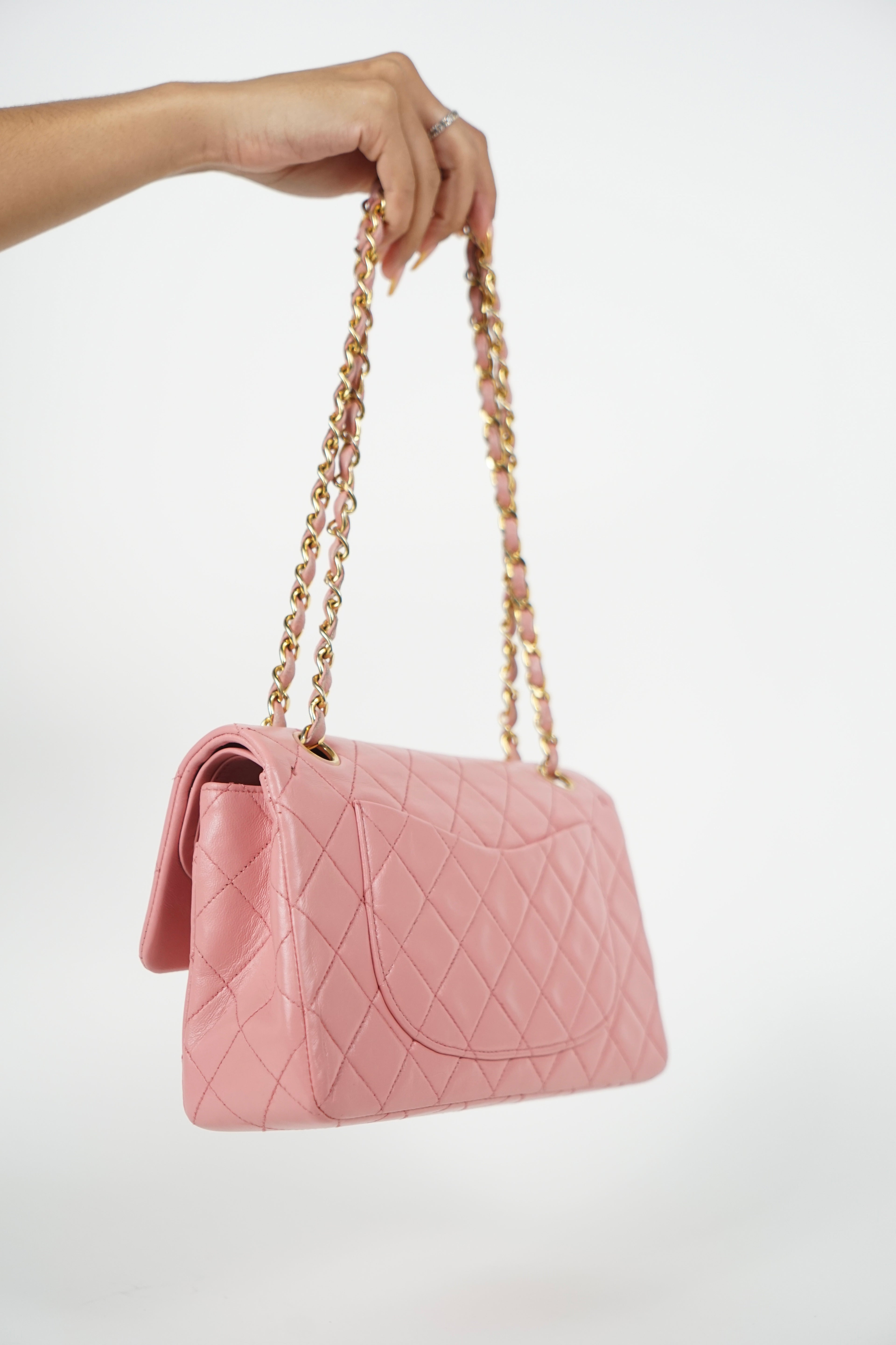 Chanel Lambskin Baby Pink Double Flap Bag