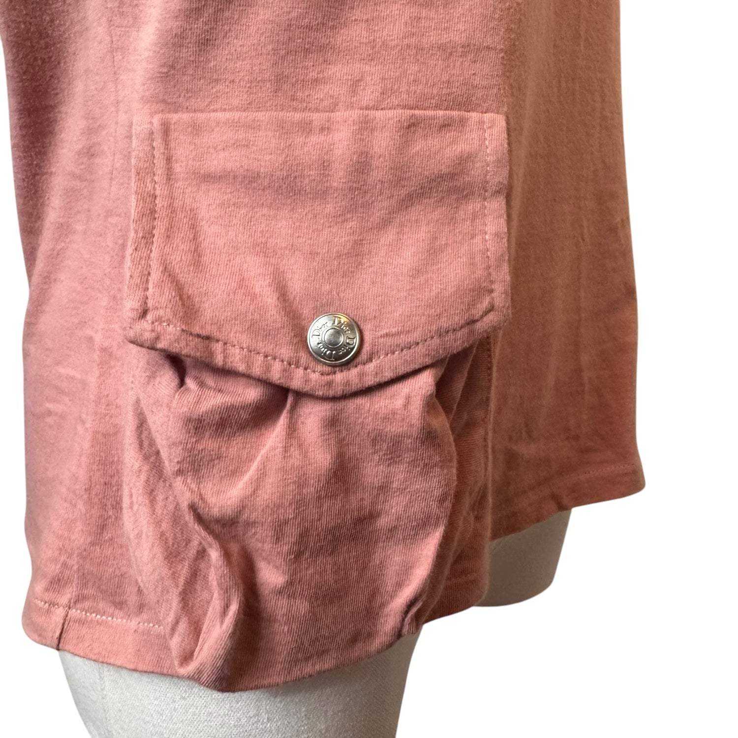 Christian Dior Pink Lace Detail Tshirt by John Galliano