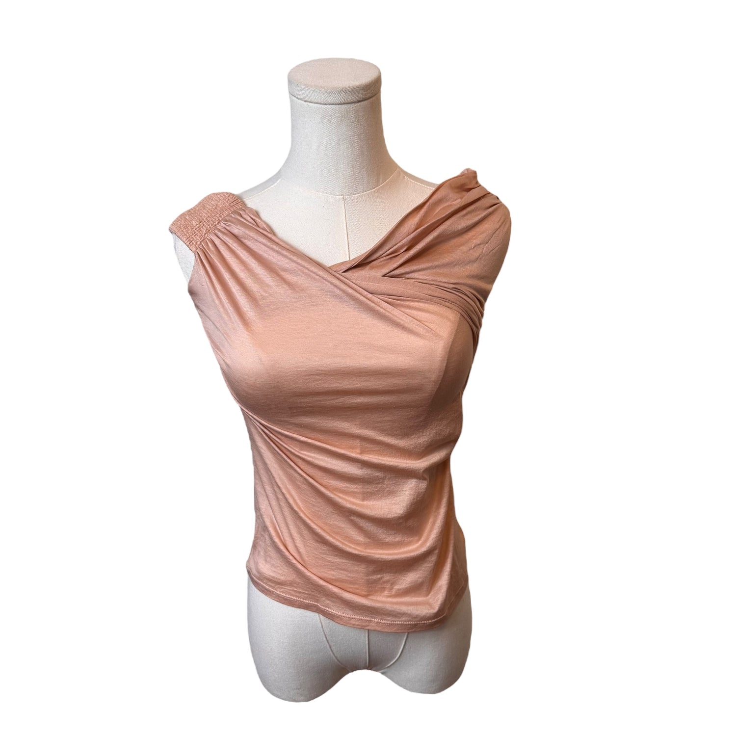 Gucci Pink Off The Shoulder Wrap Sleeveless Top by Tom Ford