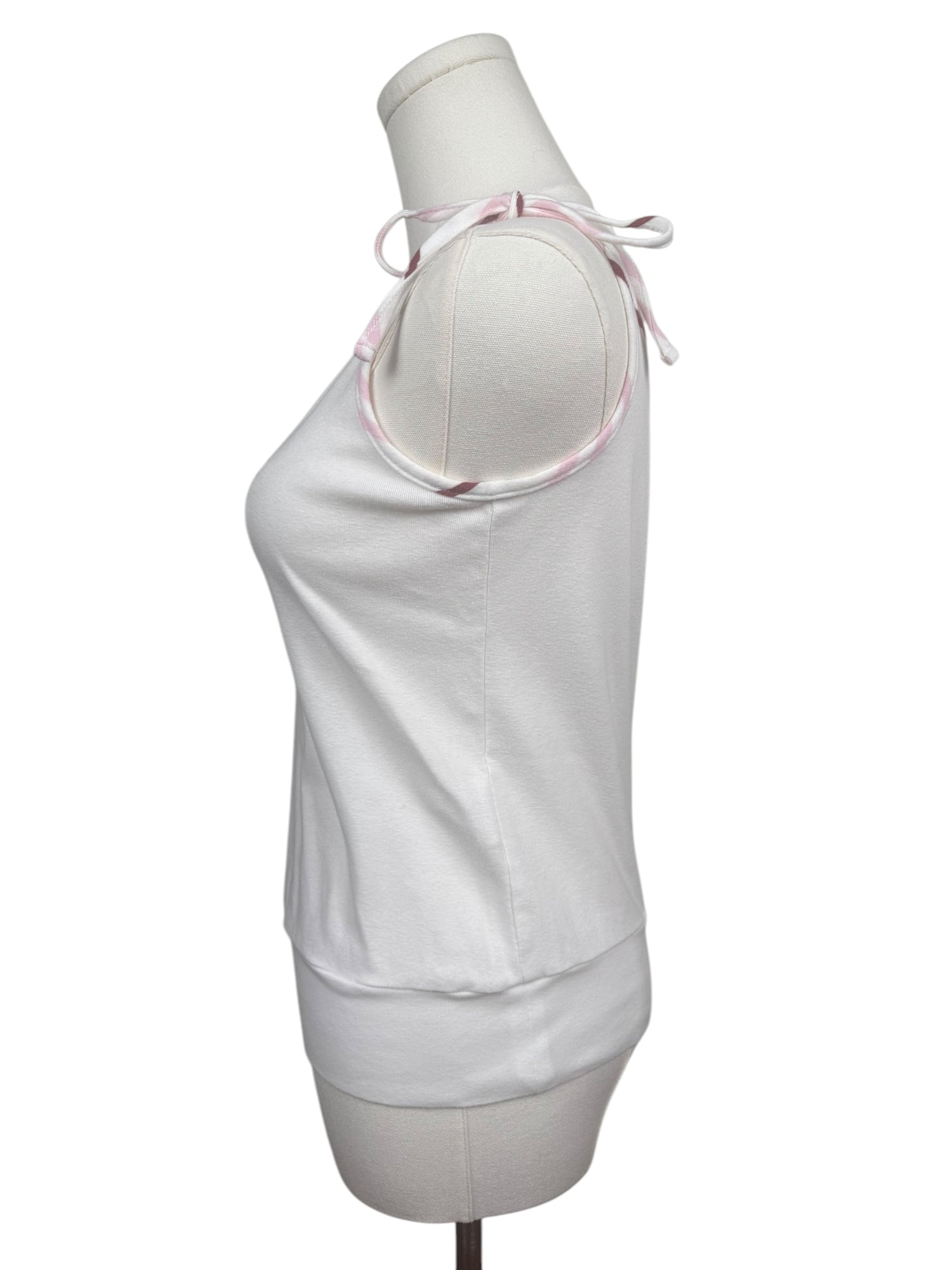 Burberry White Cami w/ Ties